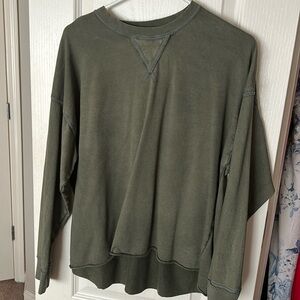 Aerie green crew neck
